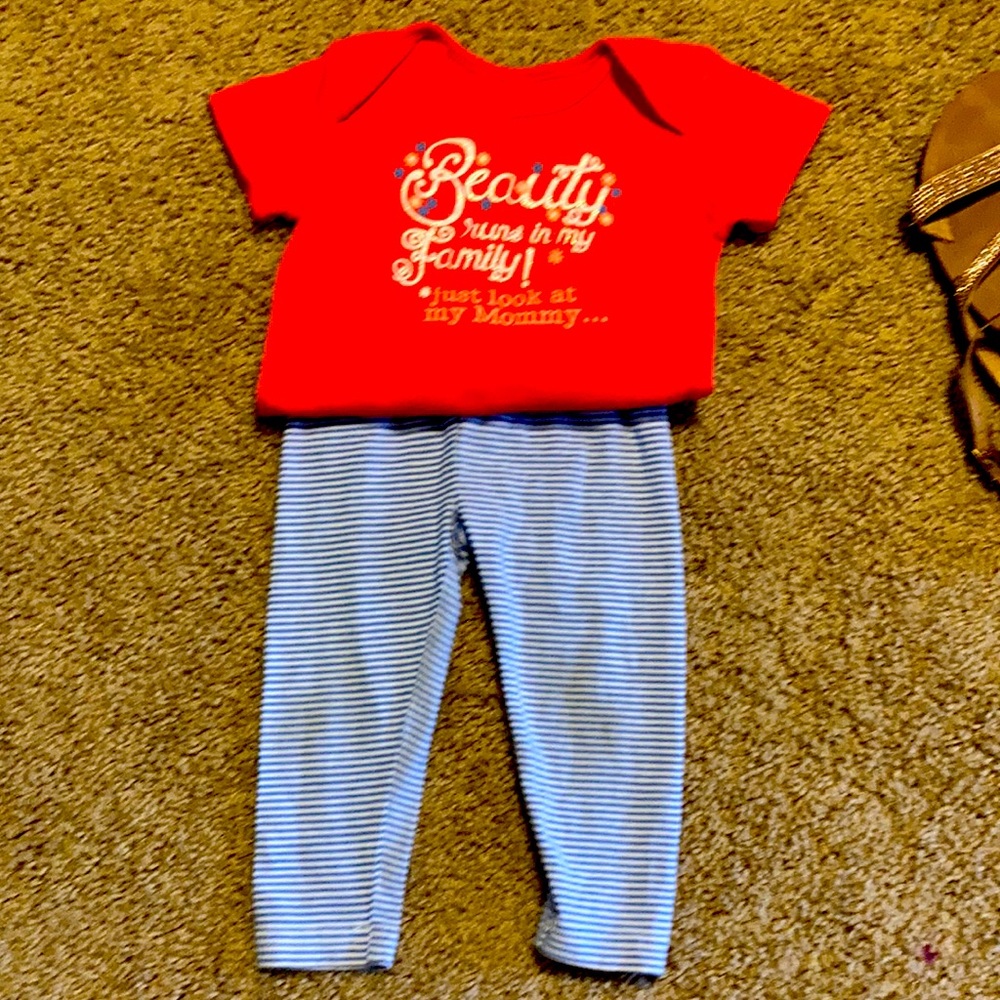 6-9 months baby girl outfit.
